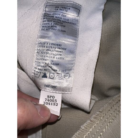 5.11 Tactical Cargo Pants Men's Size Large Tall Khaki TDU Ripstop Pockets 74003 - Picture 11 of 16